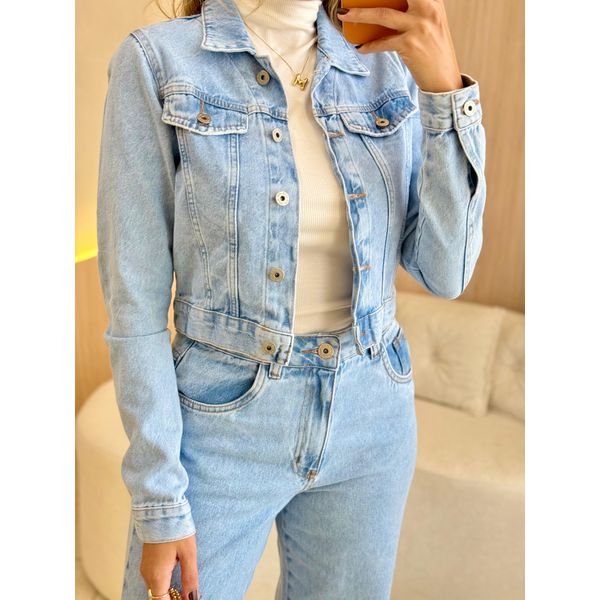 JAQUETA JEANS OLIVIA JEANS CLARO