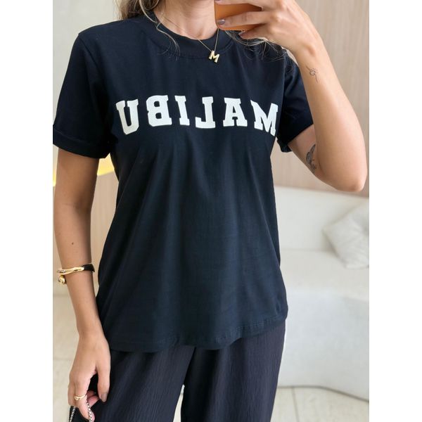 T-SHIRT MALIBU PRETO