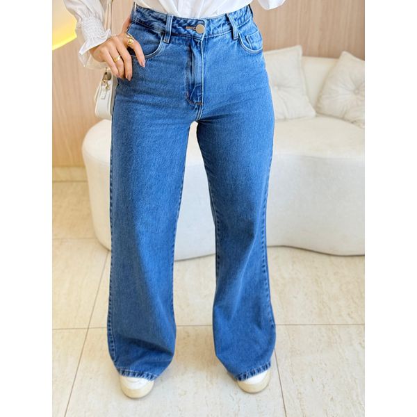 CALÇA JEANS WIDE LEG MAYA JEANS