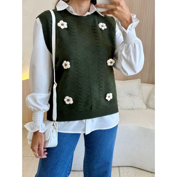 CONJUNTO CAMISA MARIA FLOR VERDE