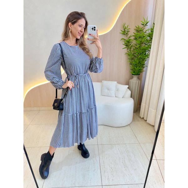VESTIDO MIDI LELE PRETO