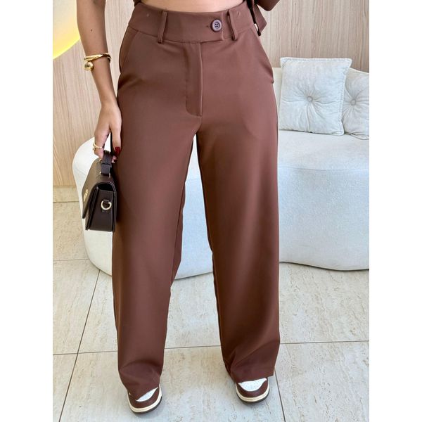 CALÇA PANTALONA ANNY MARROM