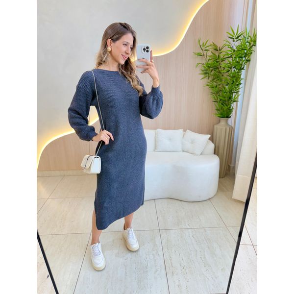 VESTIDO TRICOT MOUSSE LIVIA CHUMBO