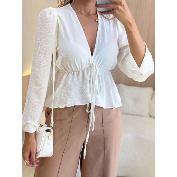 BLUSA MANGA LONGA ISIS BRANCO