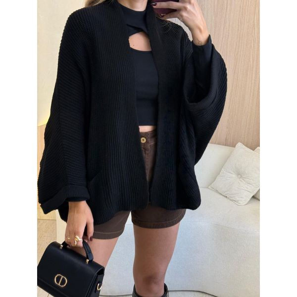BLUSA CARDIGAN DAIA PRETO