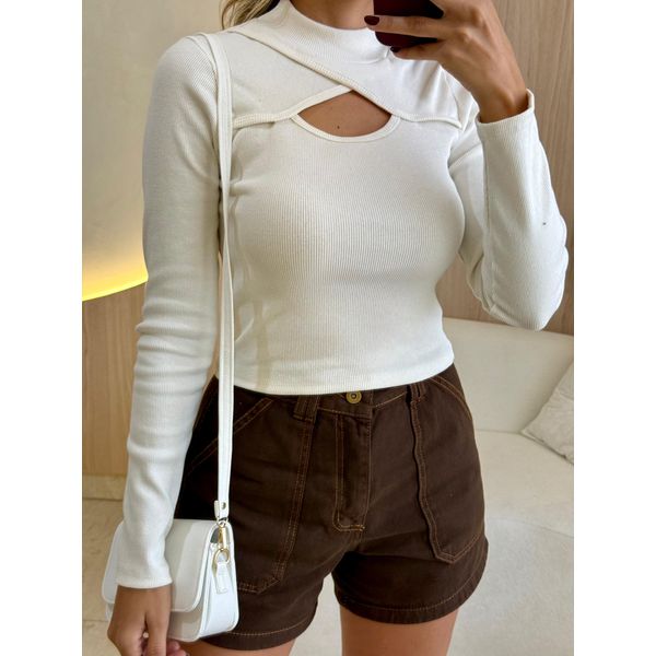 BLUSA CANELADA LUA OFF