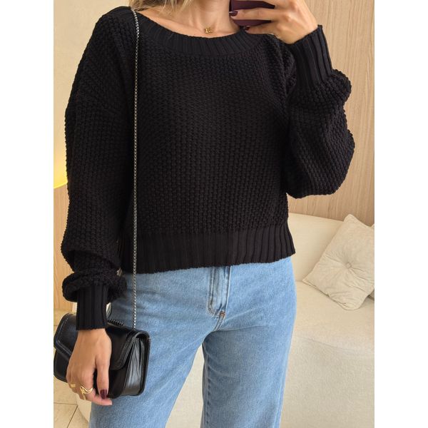 BLUSA TRICOT JAQUELINE PRETO