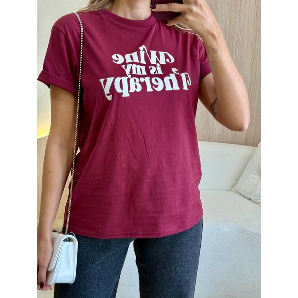 T-SHIRT WINE MARSALA