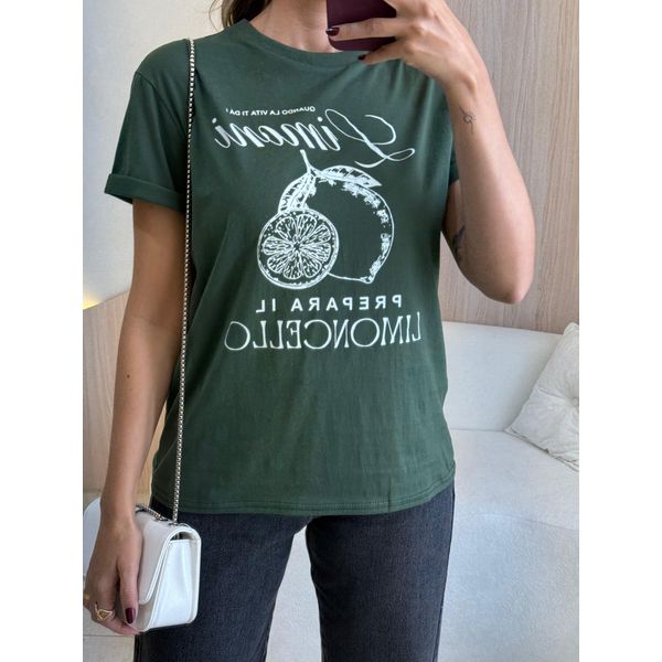 T SHIRT LIMONE VERDE