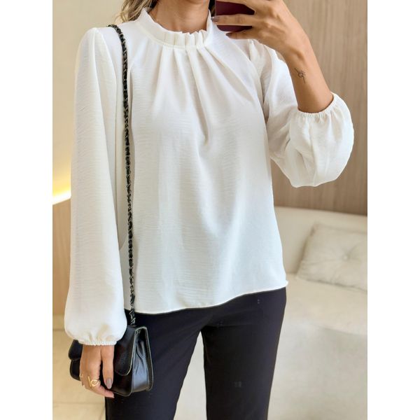 BLUSA MANGA LONGA ISADORA BRANCO