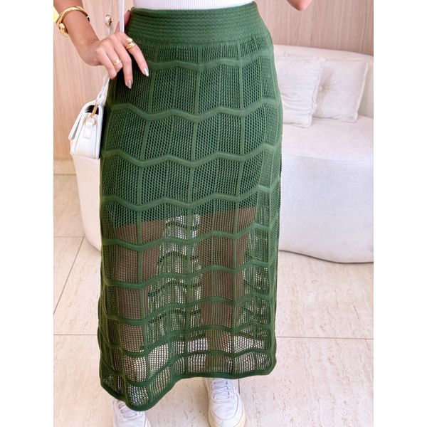 SAIA TRICOT OLIVIA VERDE MILITAR