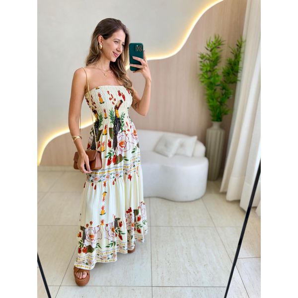 VESTIDO MIDI JASMIN OFF