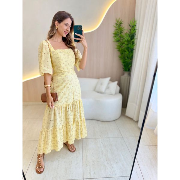 CONJUNTO SAIA DANIELA AMARELO