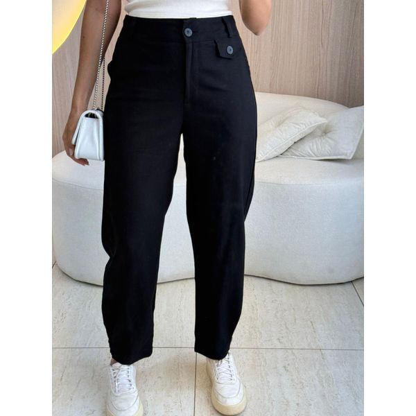 CALÇA LINHO BIA PRETO