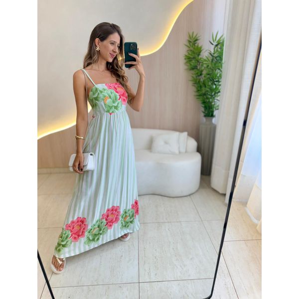 VESTIDO MIDI LORENA VERDE