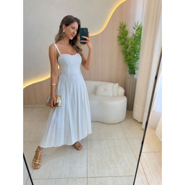 VESTIDO MIDI ANA CLARA OFF