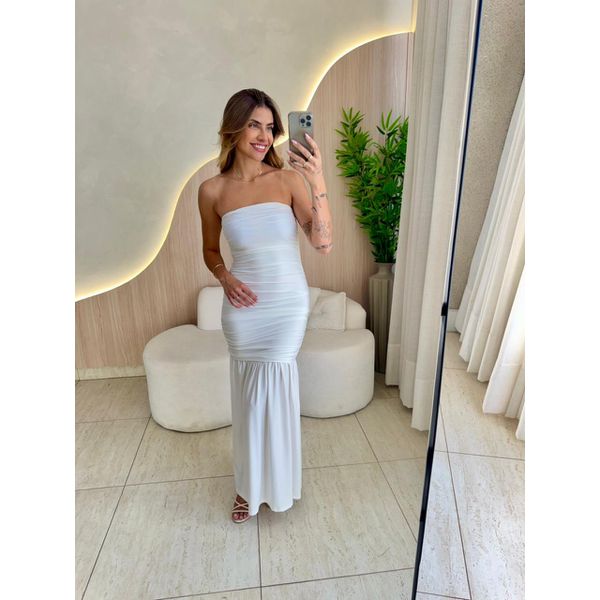 VESTIDO MIDI TAINA BRANCO