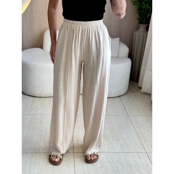 CALÇA PANTALONA LUANA AREIA