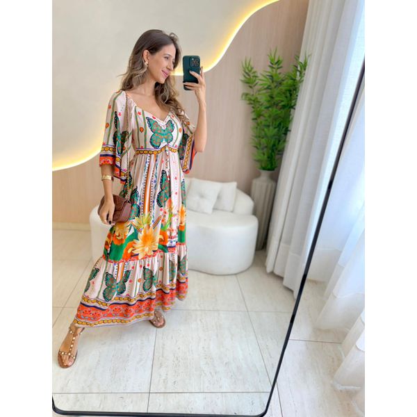 VESTIDO LONGO GIOVANA NUDE