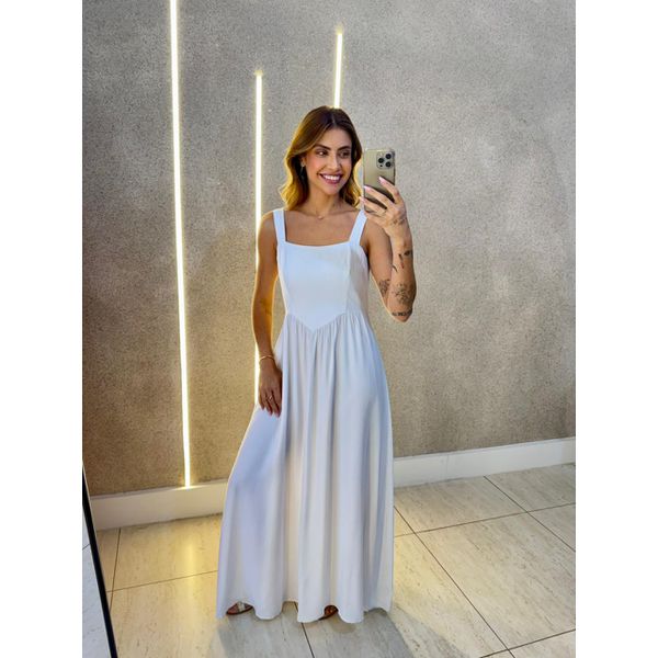 VESTIDO MIDI CATARINA BRANCO