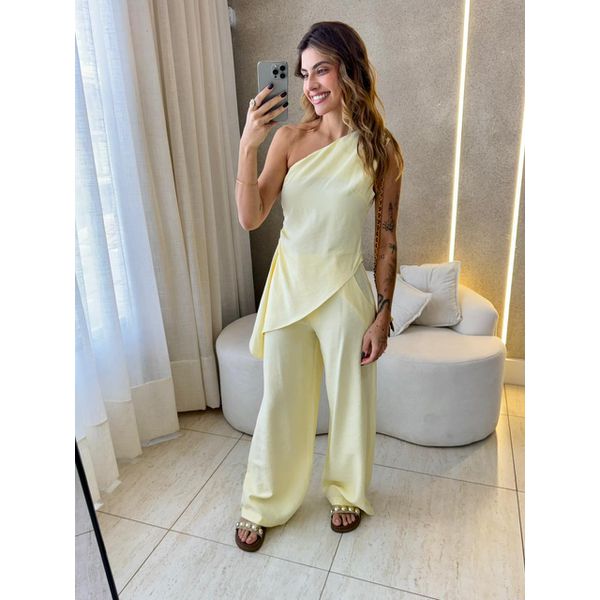 CONJUNTO CALÇA PATRICIA AMARELO