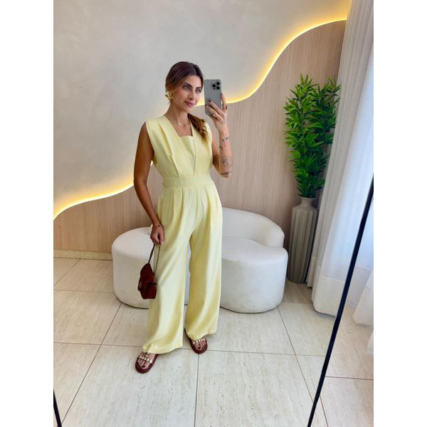 MACACÃO PANTALONA BYA AMARELO