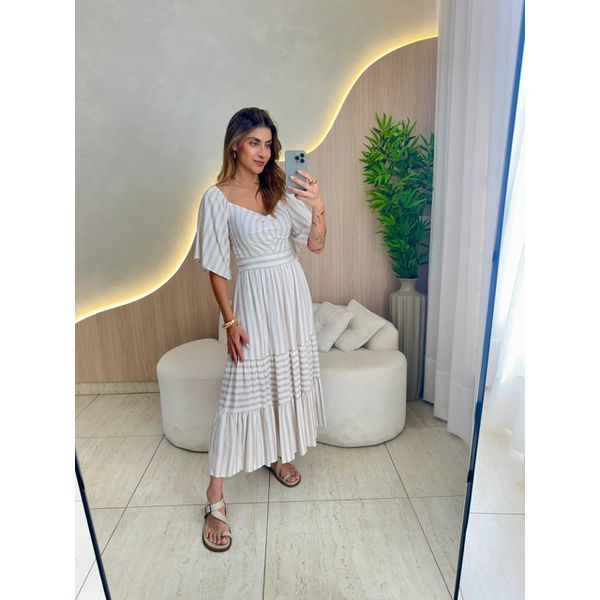 VESTIDO MIDI MILENY NUDE
