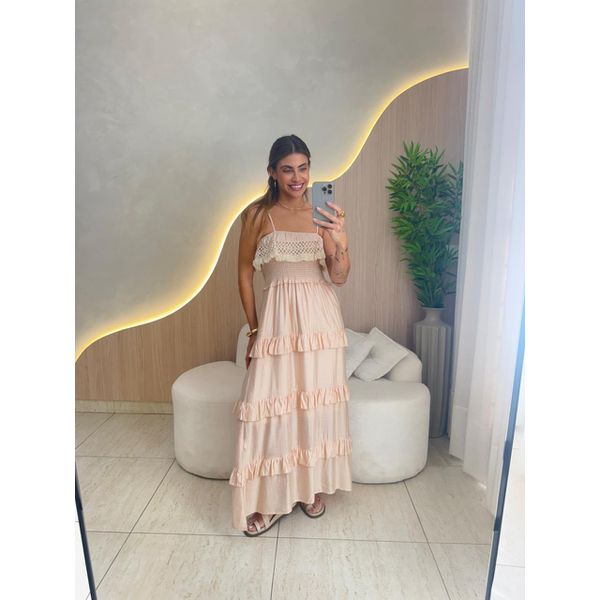 VESTIDO MIDI VANESSA NUDE