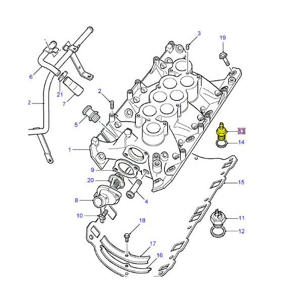 SENSOR DE TEMPERATURA VERDE DA DEFENDER, DISCOVERY 1 E RANGE ROVER CLASSIC - AMR1425 - MARCA ALLMAKES