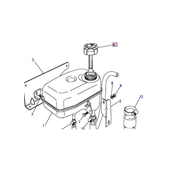 TAMPA COM SENSOR DE NÍVEL VASO DE EXPANSÃO DO RADIADOR - PRC7925 - MARCA ALLMAKES