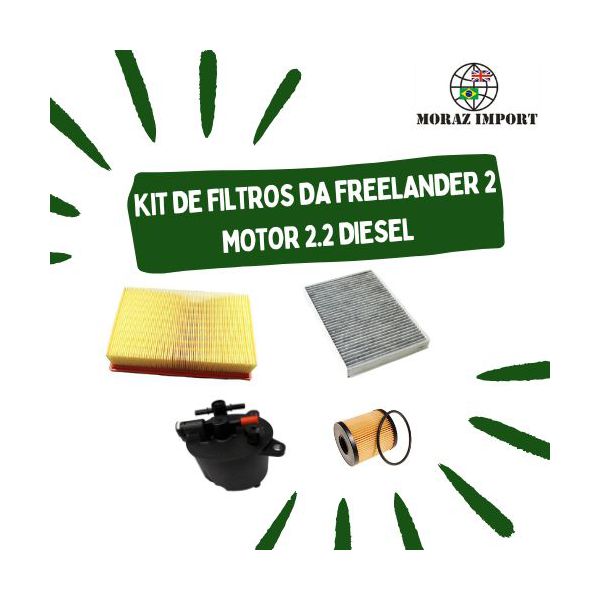 KIT DE FILTROS PARA A FREELANDER 2 MOTOR 2.2 DIESEL
