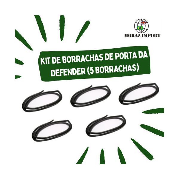 KIT DE BORRACHAS DE PORTA DA DEFENDER ( 5 BORRACHAS)