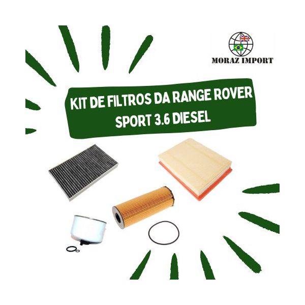 KIT DE FILTROS DA RANGE ROVER SPORT 3.6 DIESEL