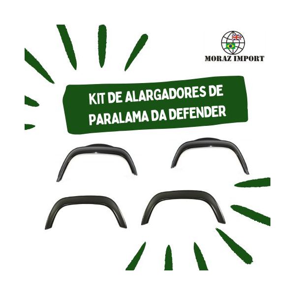 KIT DE ALARGADORES DE PARALAMA DA DEFENDER