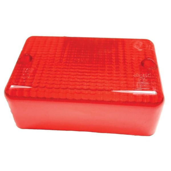 LENTE DE LANTERNA DE NEBLINA RETANGULAR VERMELHA DA DEFENDER - RTC4183 - MARCA ALLMAKES