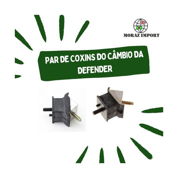 PAR DE COXINS DO CÂMBIO DA DEFENDER (DIREITO E ESQUERDO) - MARCA ALLMAKES
