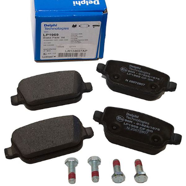 PASTILHA DE FREIO TRASEIRA DA FREELANDER 2.2 E 3.2 - LR134697 LR023888 LR003655 - MARCA DELPHI