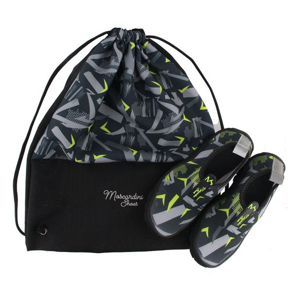 Kit Sapatilha Aquática Náutica Blaqueada Ms Seta Verde + Bag