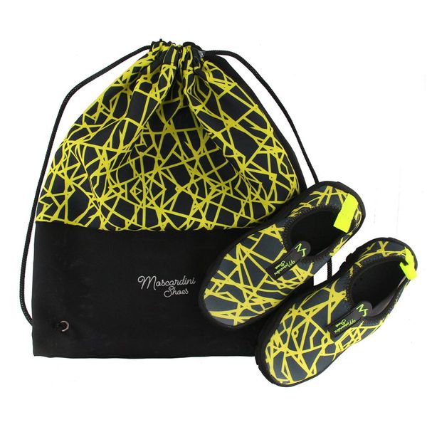 Kit Sapatilha Aquática Náutica Blaqueada Teia Amarelo + Bag