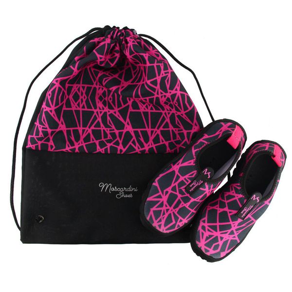 Kit Sapatilha Aquática Náutica Blaqueada Teia Rosa + Bag
