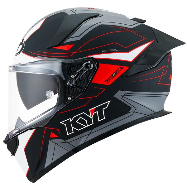 Capacete Kyt R2r Led - Preto Fosco Cinza