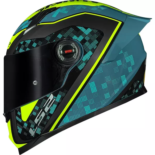 Capacete Ls2 Ff358 Pro Striker - Azul/Amarelo