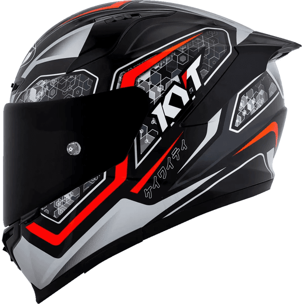 Capacete Kyt Striker 2V Tech - Preto Vermelho.