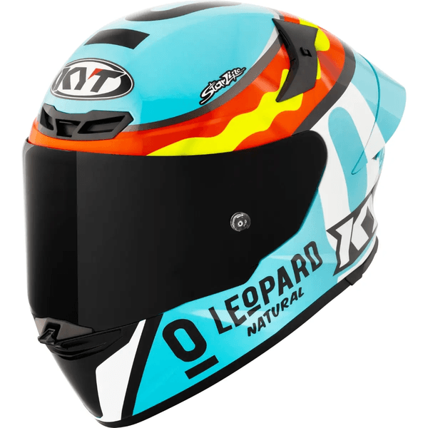Capacete Kyt TT Revo - Leopard Spaniard - Azul