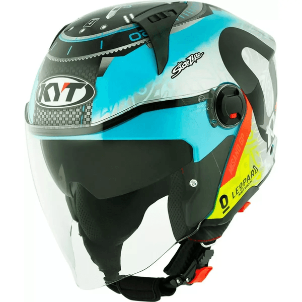 Capacete Kyt D-City Foggia Misano 2022 - Azul.