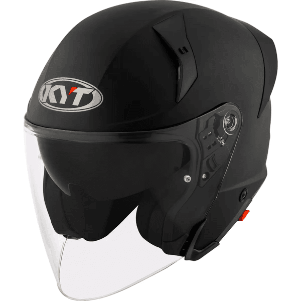 Capacete Kyt TTR-Jet Plain Ice Matt Black - Preto Fosco