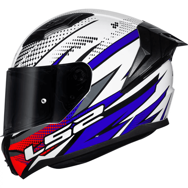 Capacete Ls2 Ff810 Vigo Flight - Branco/Azul/Vermelho