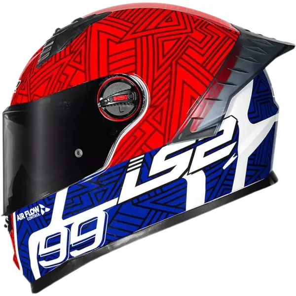 Capacete Ls2 Ff358 Pro Tiempo - Vermelho/Azul