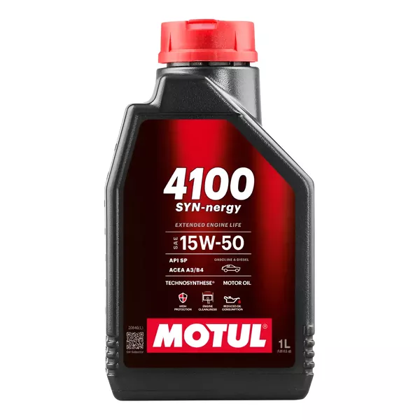 Óleo Motor Motul 4100 Syn-nergy 15w50 - 1L
