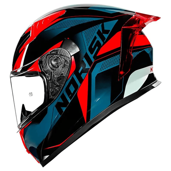 Capacete Norisk Flow Pulse - Azul Vermelho